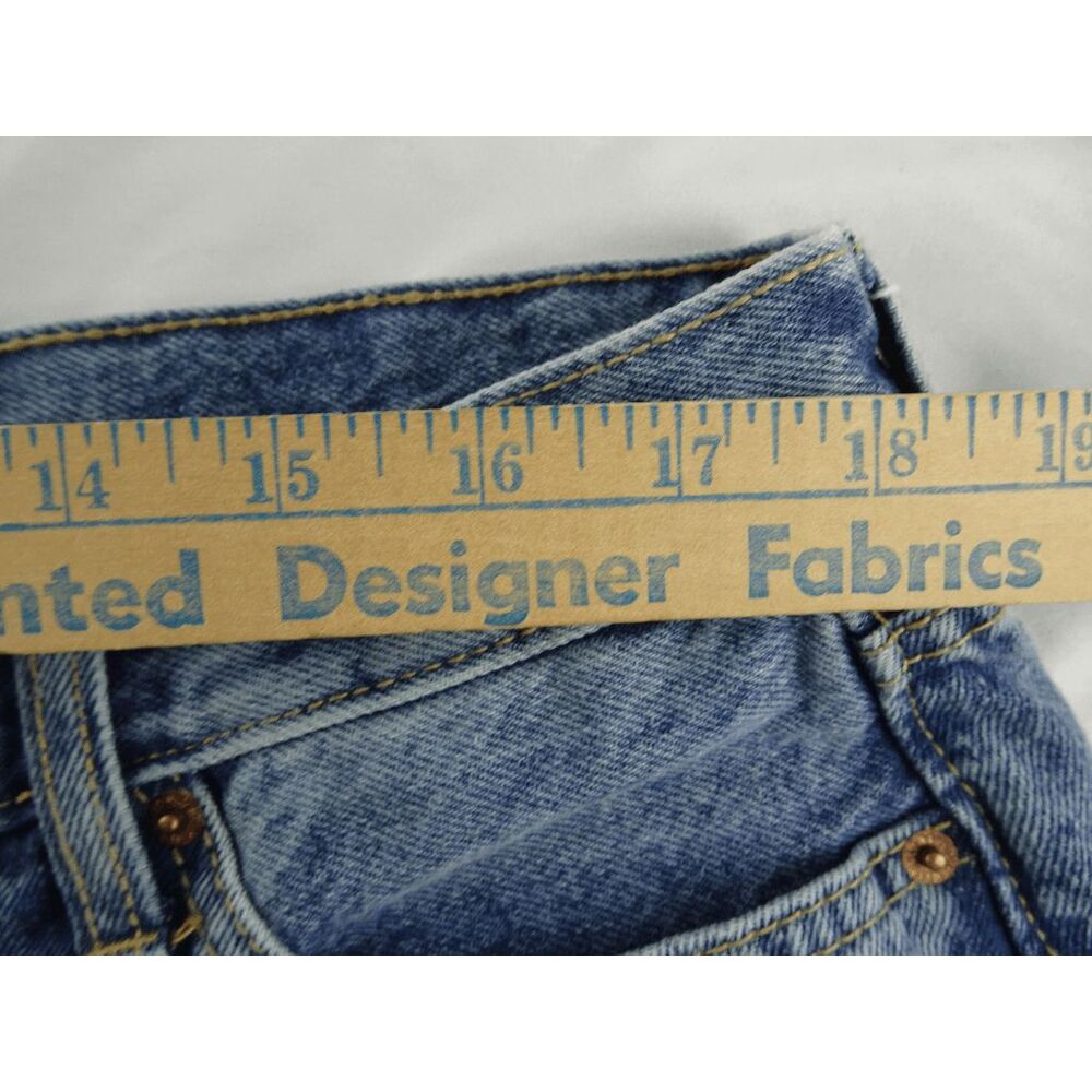 Old Navy Sky-Hi A-Line Button Fly Distressed Jean Short Size 18 - Picture 6 of 8